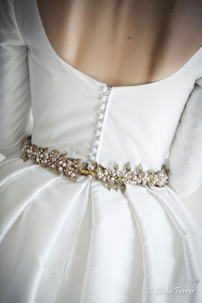 Vestido de novia de Rubén Hernández Murcia espalda de vestido de novia clásico