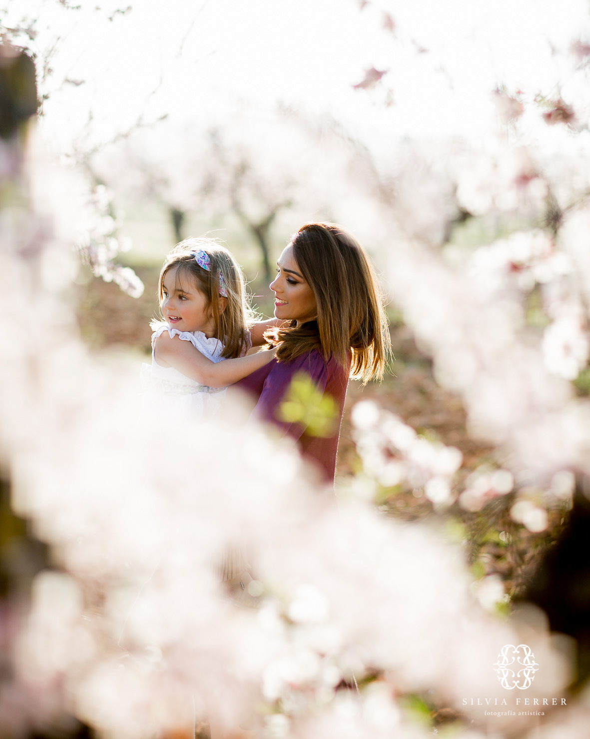 sesion de fotos floracion cieza una familia a la moda almendros