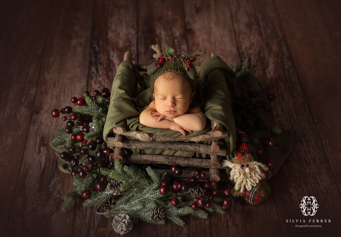 fotos navidad newborn props